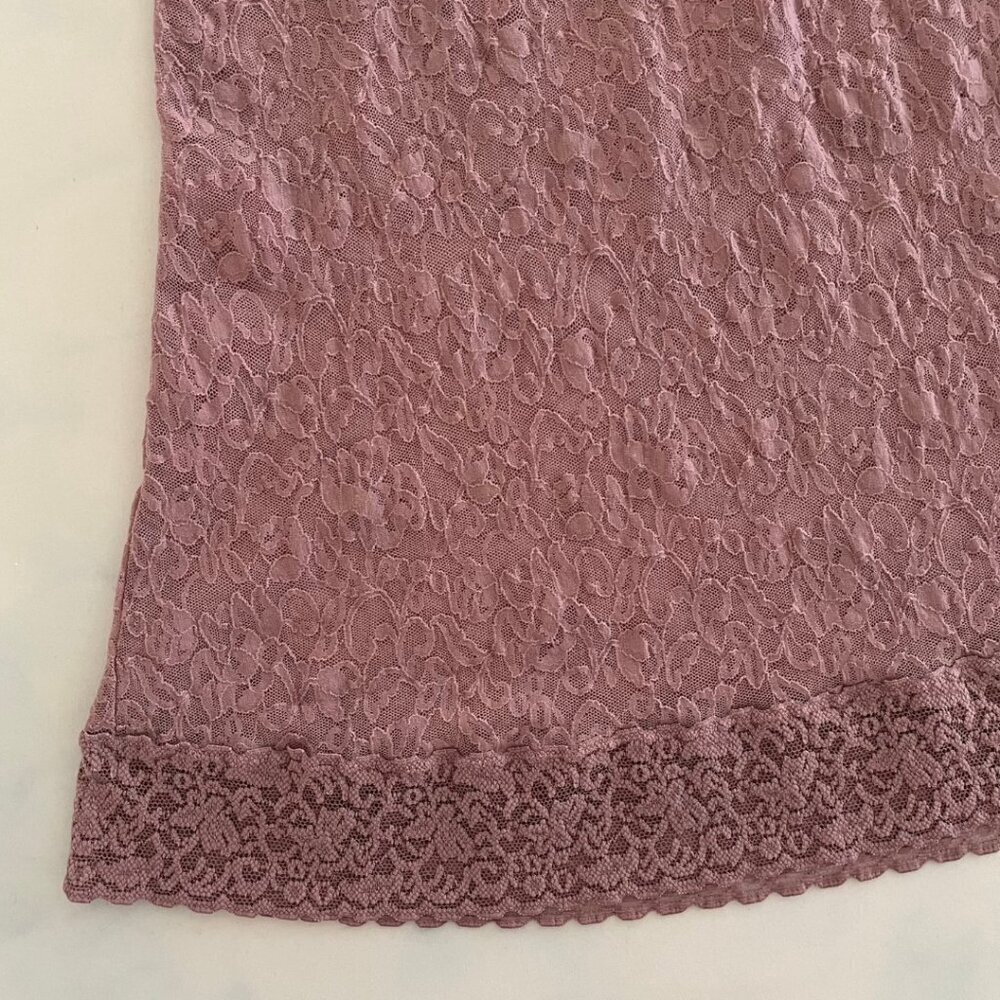 Victoria's Secret Mauve Mesh Lace Lingerie Slip Dress - Picture 4 of 8